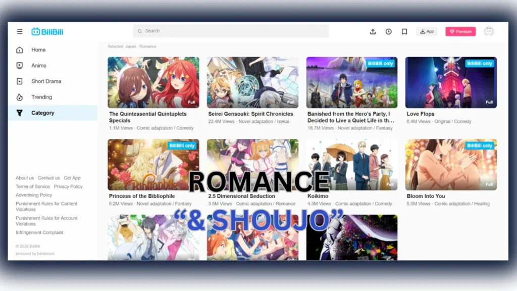 Explore Popular Genres on Bilibili APK for Every Viewer