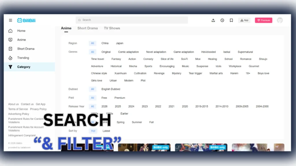 Key Features of Bilibili APK